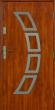 Drzwi zewnętrzne stalowe typ Lima inox bez przeszklenia